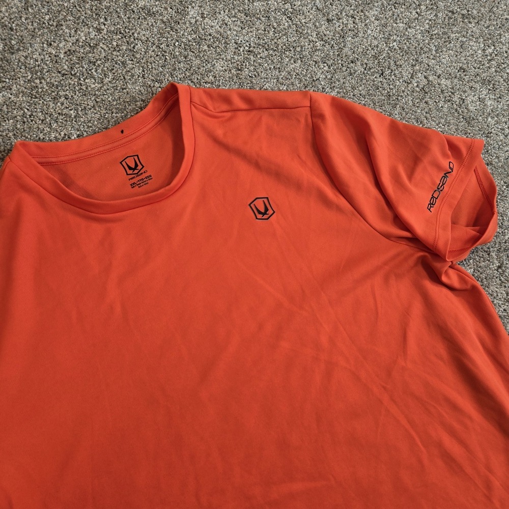 Men's REDSAND Size‎ XXL  Orange Short Sleeve Performance Shirt SPF 40